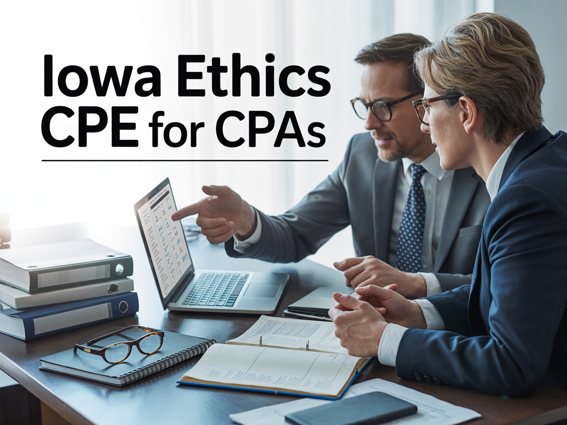Iowa Ethics CPE Courses for CPAs to meet license renewal requirements