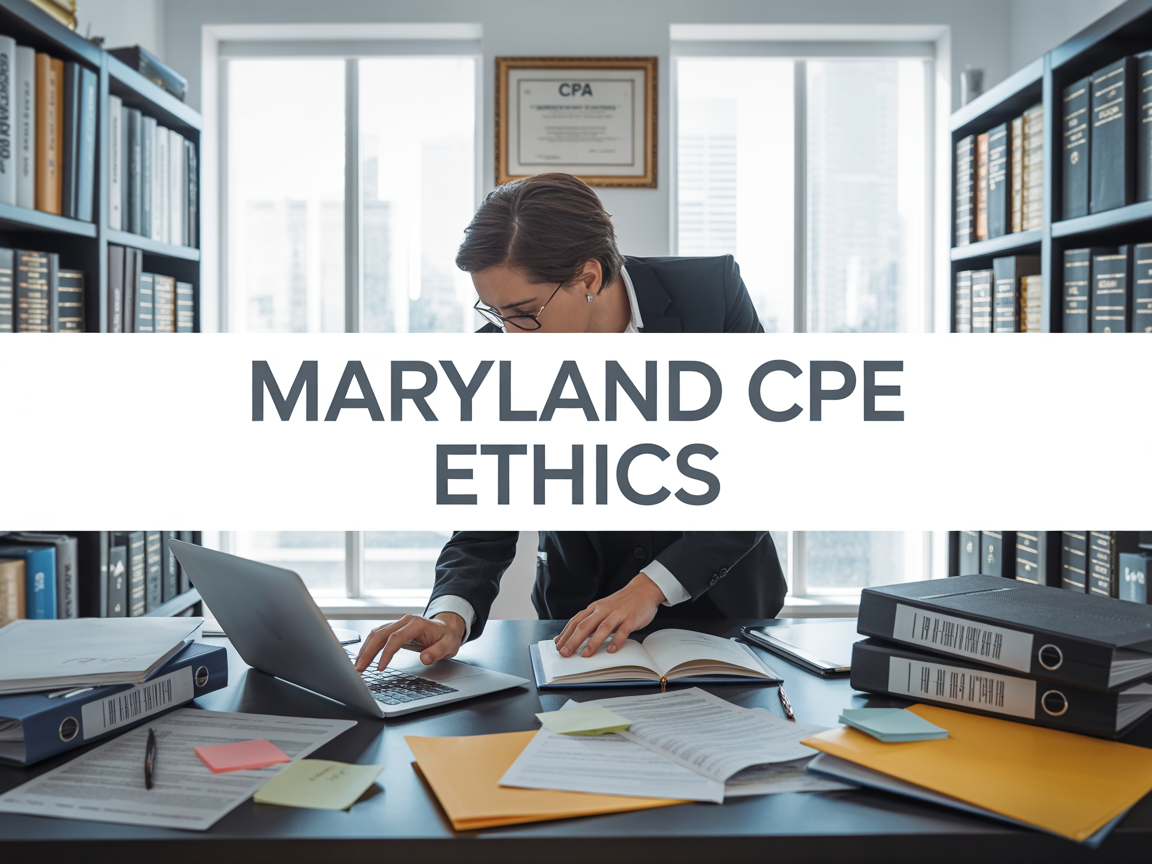 Maryland CPE Ethics Courses for CPAs Online