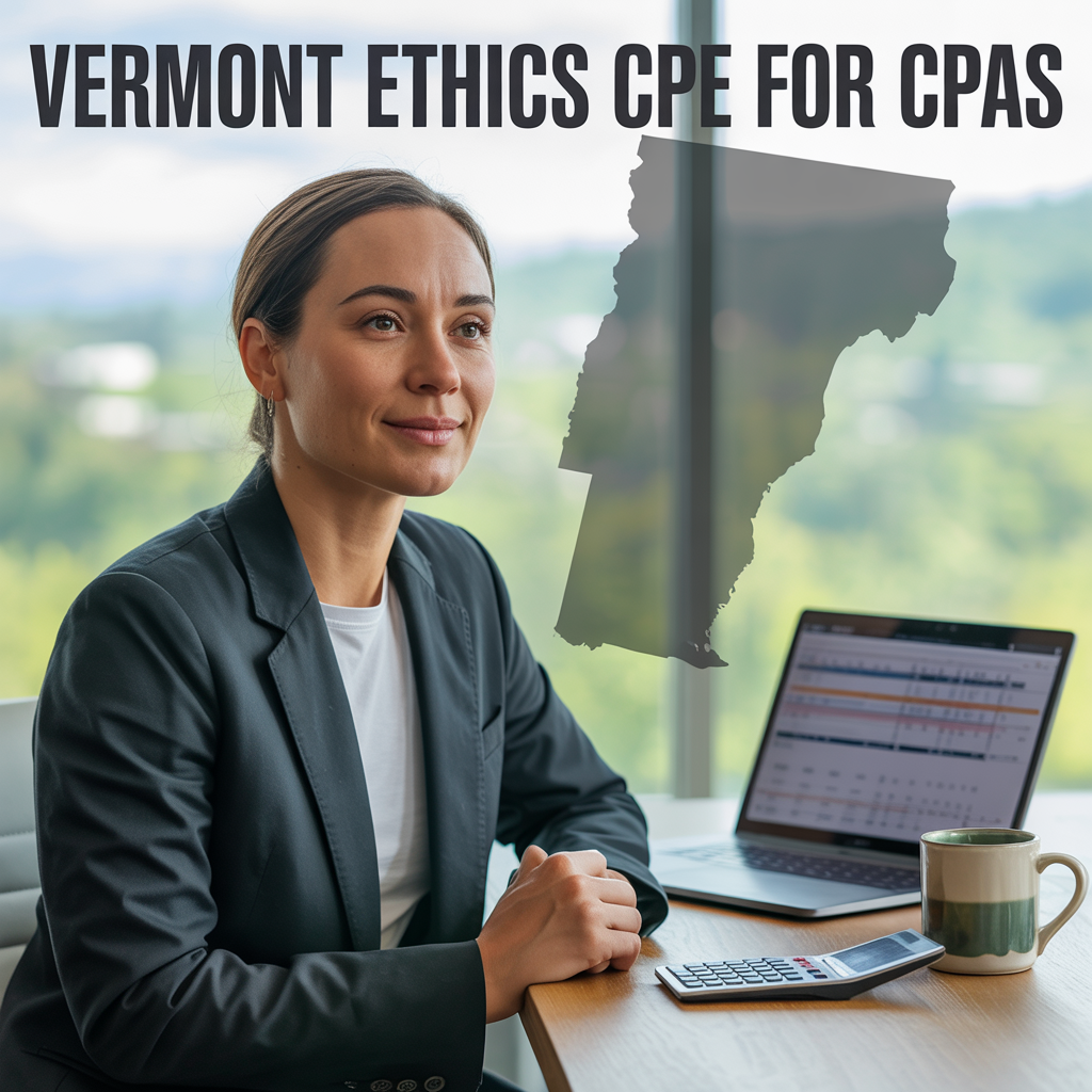 Vermont Ethics CPE that meets CPA license renewal requirements