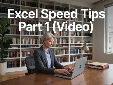 Excel Speed Tips Part 1 (Video) - CPE course for CPAs