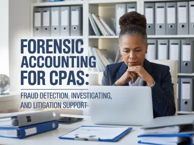 Accounting, Forensic, Accounting, CPAs, Fraud, Detection, Investigation, Litigation, Support, cpe, cpa, online course