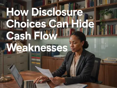 How Disclosure Choices Can Hide Cash Flow Weaknesses - CPE course for CPAs