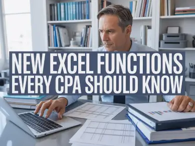 Computer Software & Applications, New, Excel, Functions, Every, CPA, Should, Know, cpe, cpa, online course